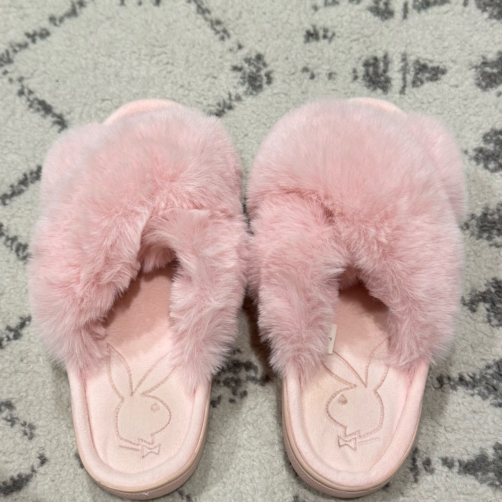 PLAYBOY Soft Pink Women's Slippers